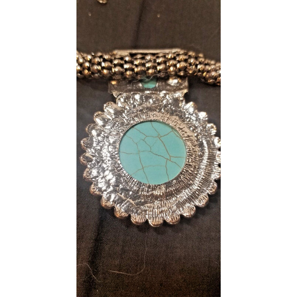 Allegro Turquoise Pendant Necklace & Earring Set New with tag - Picture 8 of 9